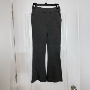 Ladies Counterparts Size S Ponte Knit Bootcut Pants, Gray, Petite Length
